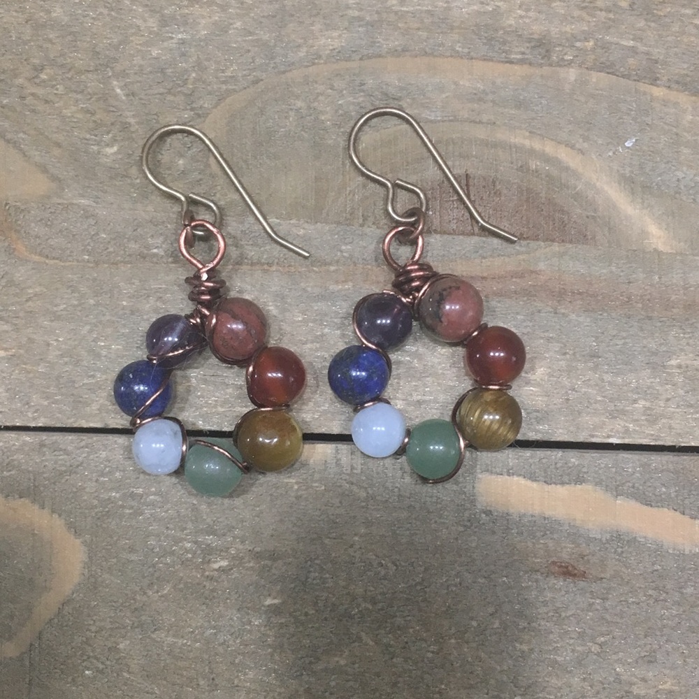 7 Chakra Earrings - Picture 1 of 1